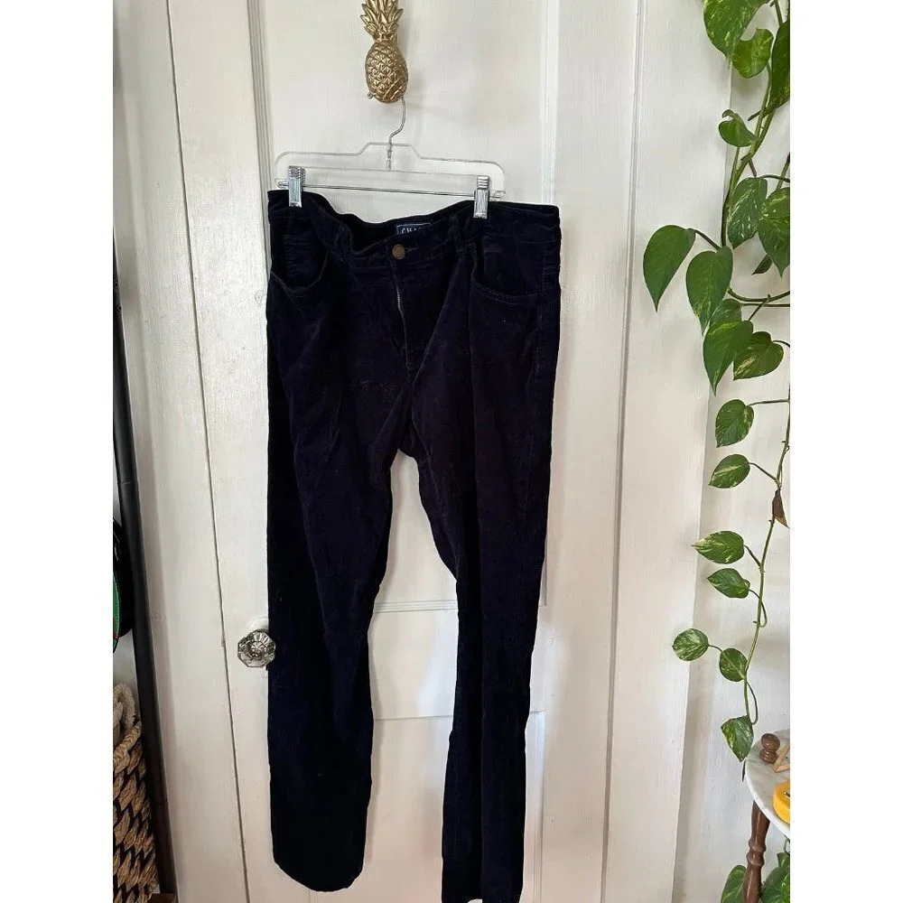 Chaps Denim Women’s size 12 dark blue corduroy pants